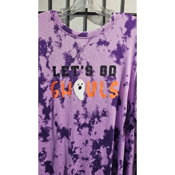 CELEBRATE! HALLOWEEN Women’s Size XL Purple“Let’s Go Ghouls” Sleep Shirt - Picture 3 of 7